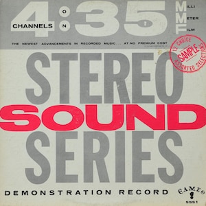 Various 4:35 Stereo Sound Series Demonstration Record Genre Jazz Classical  LP 1962 Compilation Sampler Stereo