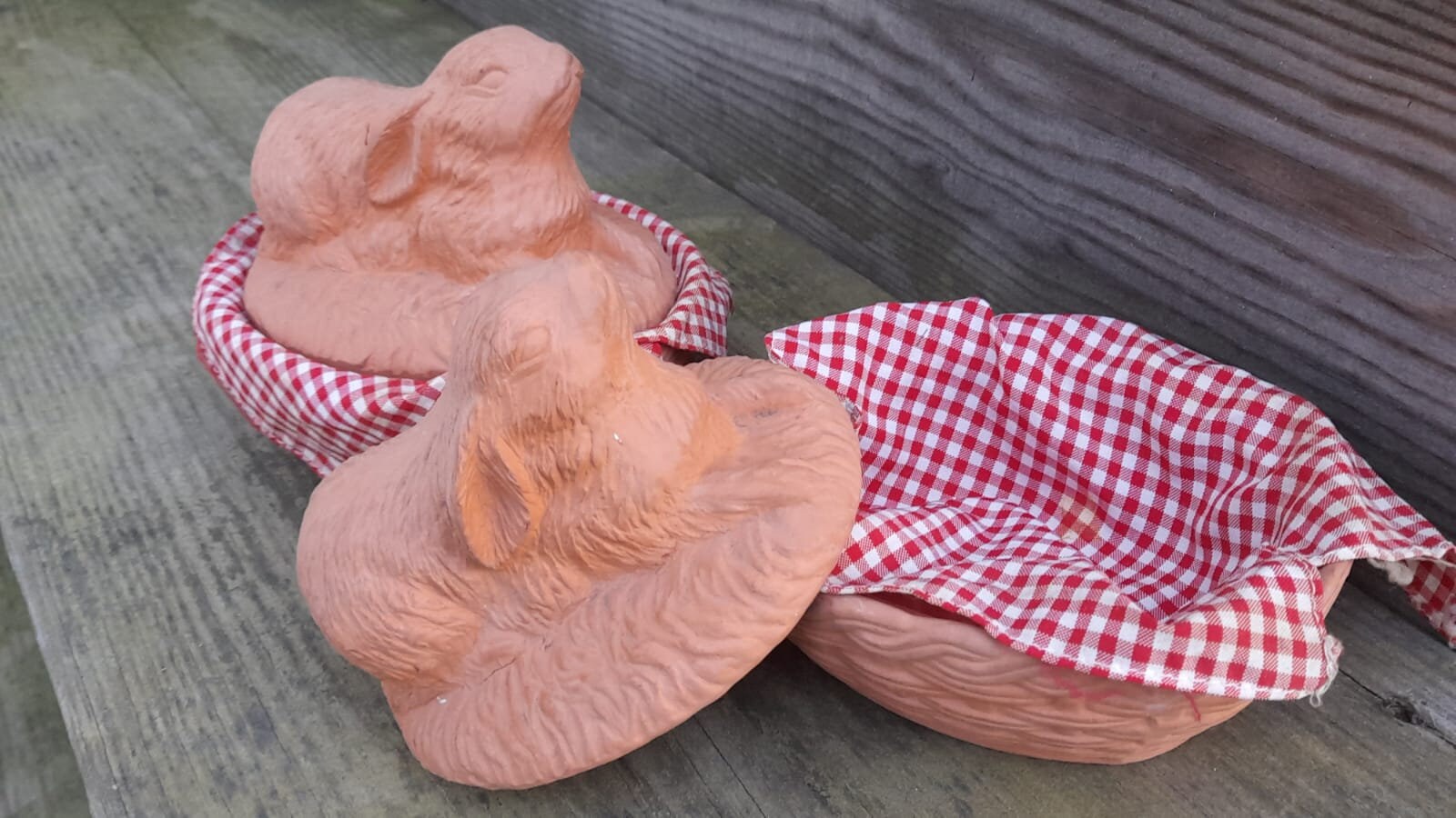 Shallow Red Rabbit Bowl Vintage Ceramic Rabbit Bowl With Lid, Easter Kitchen Decor - Etsy