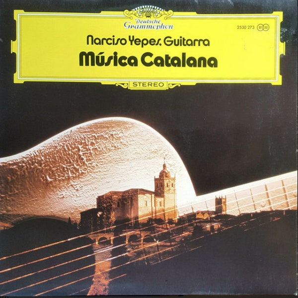 LP de Guitarra Clásica Vintage de Narciso Yepes Música Catalana LP 1972 Spanish Classical Guitarist