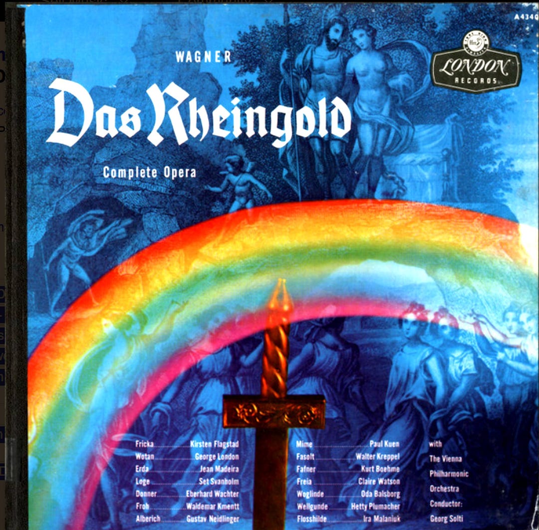 Vintage Wagner Das Rheingold, Solti Vienna Philharmonic, 1959 Vinyl LP ...