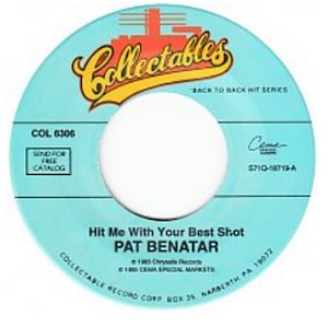 Pat Benatar – Fire And Ice- We Belong, Pop Rock, Vocal, Vinyl, 7&quot;, 45 RPM 1981 Vintage Antique, Best Hits