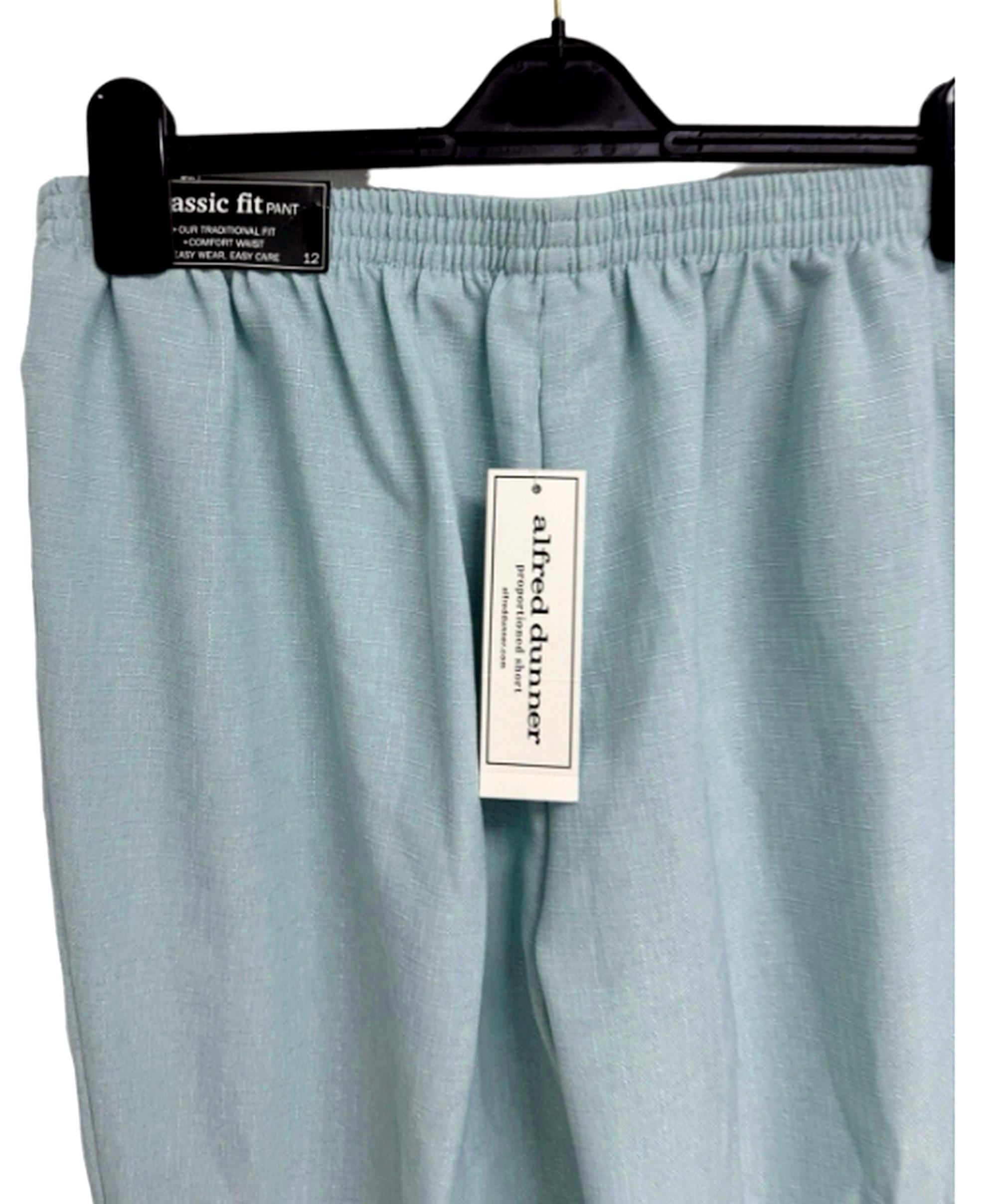 Vintage Clothes Alfred Dunner Women's Pant 16W Blue Pull on