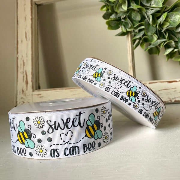 Sweet as can BEE USDR, bee ribbon, us designer ribbons, Bee bows