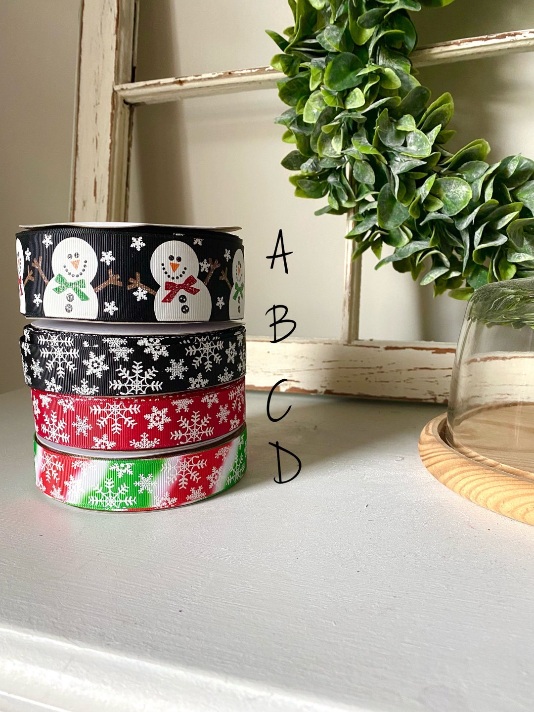 Snowman USDR, Winter Snow Ribbons, Us Designer Ribbon for Hairbows ...