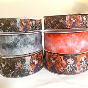 Horror Classics USDR, horror girls ribbon, Halloween favorites, bows, hairbows ribbon
