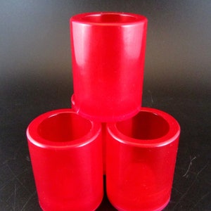 Decorative Resin Shot Glass Shotglass (Toothpick Holder) - Translucent Red Mist