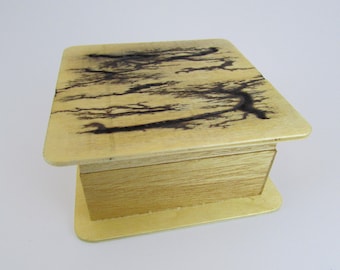 Lichtenberg Figure Jewelry Box - 3.5" x 3.5" x 1.75"