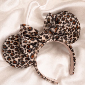 Leopard Print Minnie Ears - Leopard Minnie Ears Headband - Cheetah Girls Mickey Ears - Animal Kingdom Minnie Ears