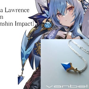 Eula Lawrence Gem / hand made fan made Genshin Impact