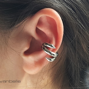 Non piercing minimalist claw ear cuff