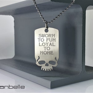 Stainless Steel Dog Tag Military Pendant Personalized or Custom QR Code Laser Engraved