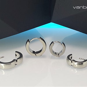 High polish or plated gold / black Stainless Steel  Hoop Ear Helix Hoop Huggies Piercing