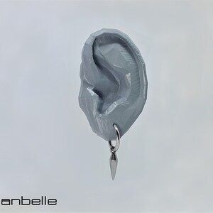 Sentio Silver-Tone Spiked Surgical Steel Clip-On Hoop Earring In Stock! Lucleon - Foto 11