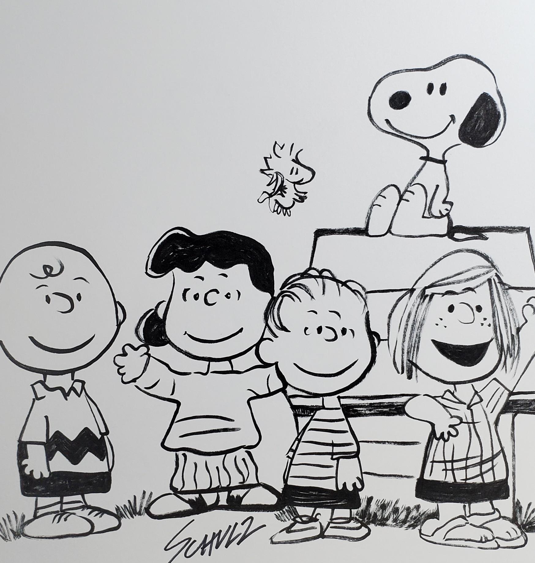 Snoopy & Woodstock Illustration: Vintage Peanuts Comic Art - Etsy