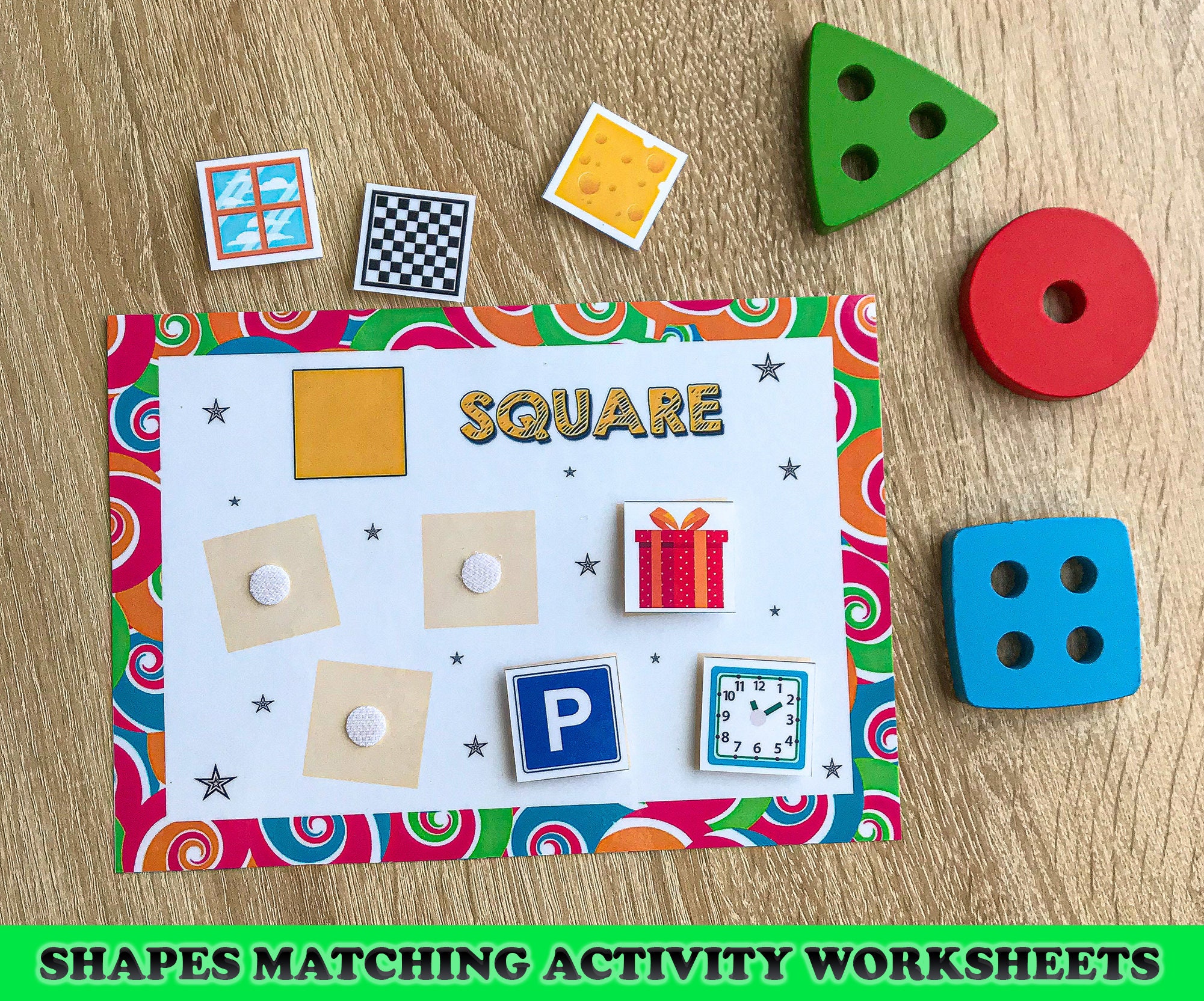 Busy Book Printable Worksheet Preschool Matching Activities - Etsy