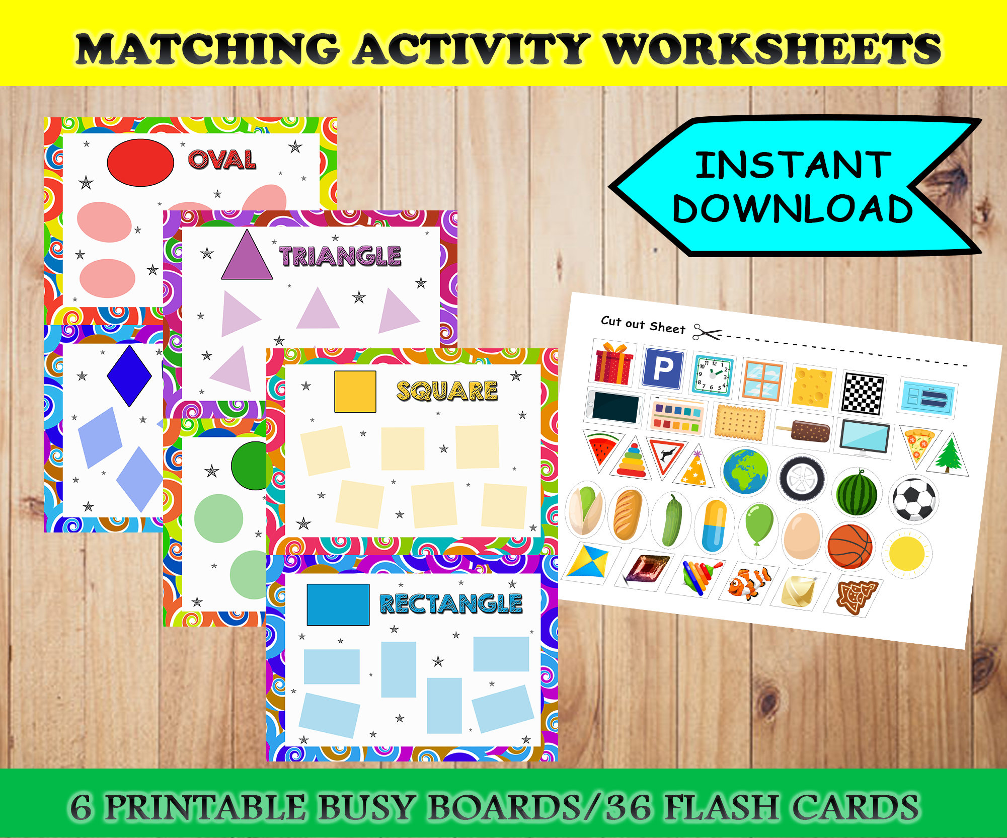 Busy Book Printable Worksheets Set Matching Activities | Etsy