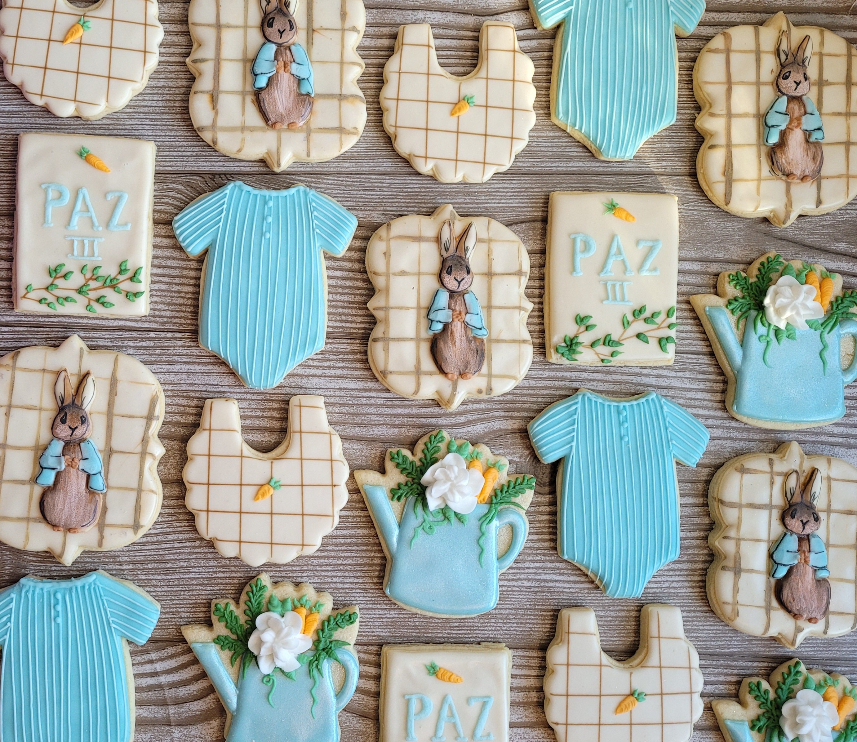 Peter Rabbit Baby Shower Cookies! : r/cookiedecorating