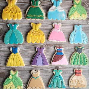 Princess Decorated Sugar Cookies