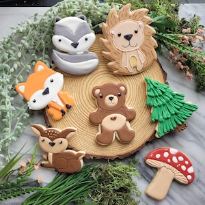 Woodland Animals Decorated Sugar Cookies