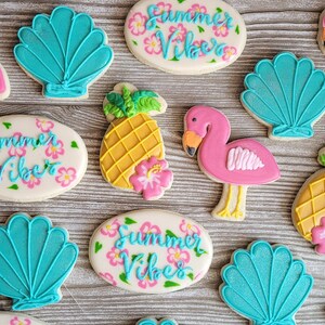 Summer Vibes Decorated Sugar Cookies
