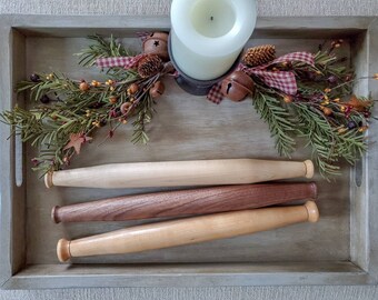 Handturned French Rolling Pin - Walnut, Cherry or Maple