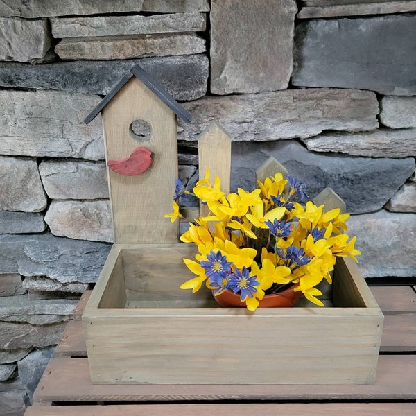 Picket Fence Window Boxes Etsy