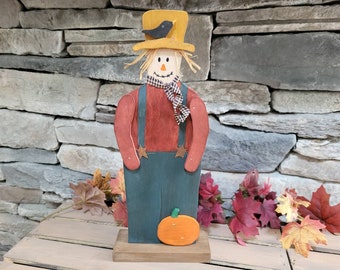 Primitive Wooden Scarecrow