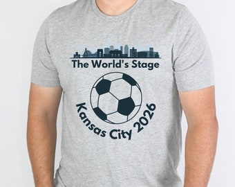 Kansas City Soccer T shirt, USA Soccer Cup,  Men's Soccer Tournament 2026, T-shirt Kansas City Soccer Cup,  Soccer Fan Shirt