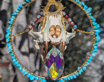 Turquoise Bobcat Suncatcher