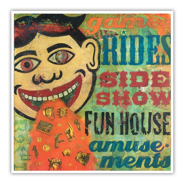 Tillie Palace Amusements - Vinyl Sticker - Asbury Park NJ - from My Original Painting