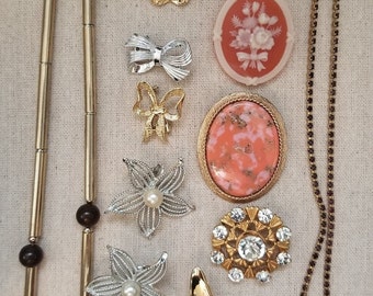 Gran lote de joyas vintage variadas de SarahCov, Avon, Czech, Garry's, Celebrity NY y Jennifer Poon.