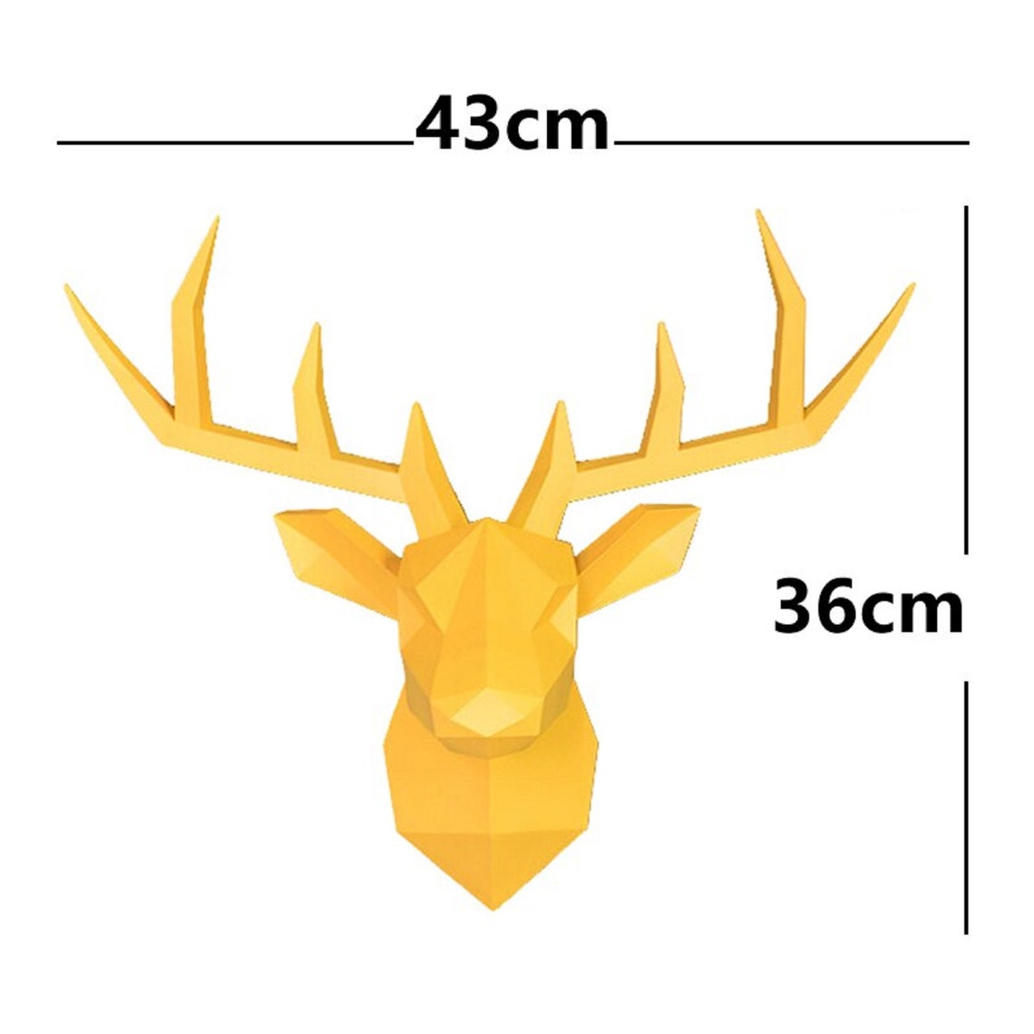 Deer Head Wall Mount Decor Wall Hanging Deer Head Statue Etsy
