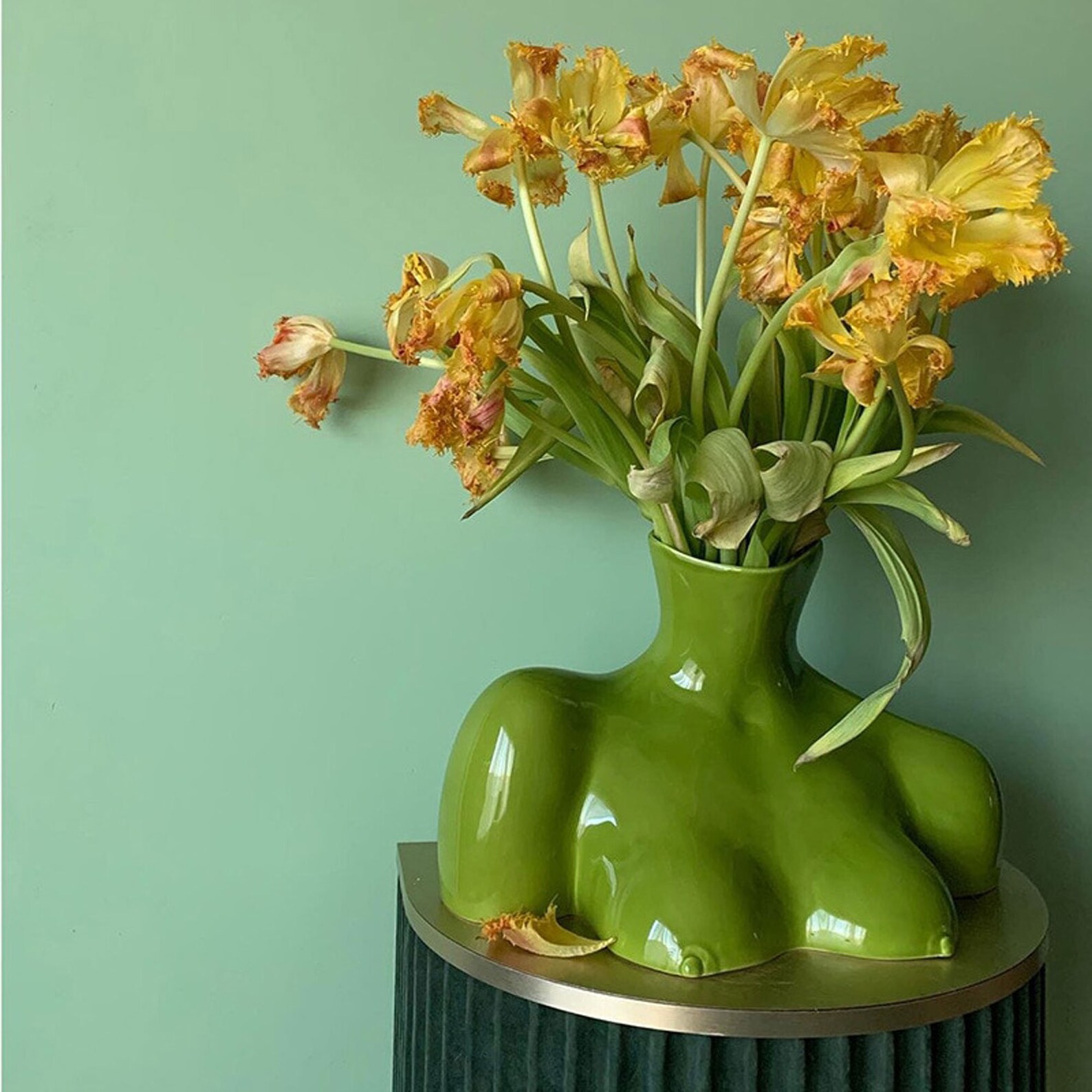 Modern Female Body Art Flower Vase Ceramic Half Body Art Vase Etsy