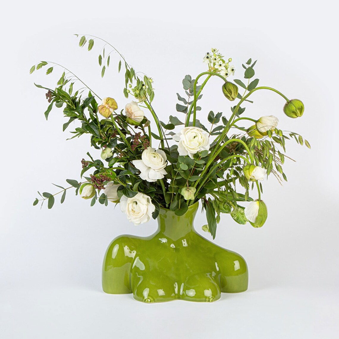 Modern Female Body Art Flower Vase Ceramic Half Body Art Vase Etsy