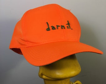 blaze orange beaded cap