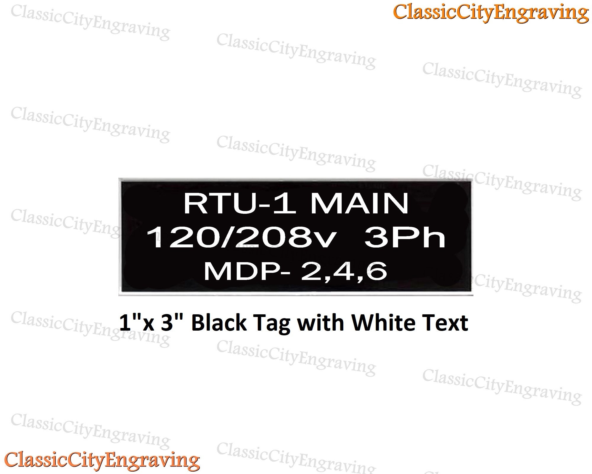 Custom Black Text on White Plastic Panel Tags – Panel Tags Direct