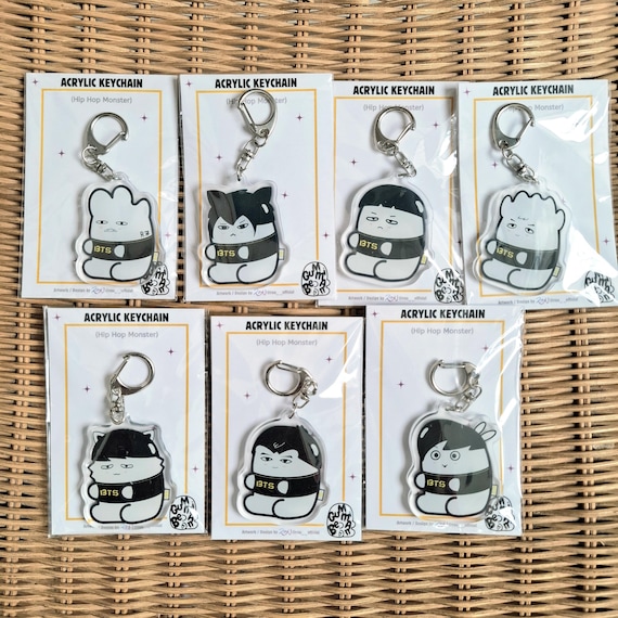BTS Hip Hop Monster Gummi Bean Acrylic Keychain (bangtan