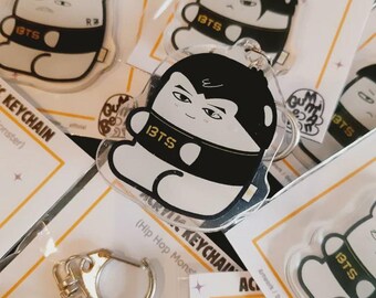 BTS Hip Hop Monster Gummi Bean Acrylic Keychain (bangtan