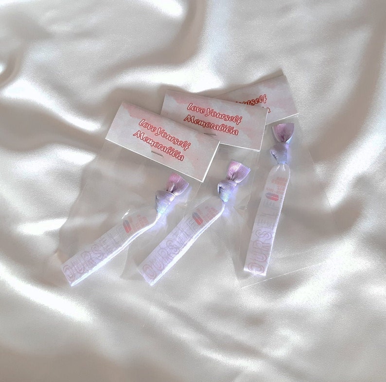 Love Yourself Memorabilia Concert Wristband Ticket x Hair-tie image 0