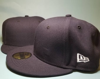 Custom New Era Navy Hat / Custom 59Fifty Hat / Navy 59Fifty Custom / Fitted Navy Hats / 59fifty cappello montato / New Era Hats / New Era Fitted