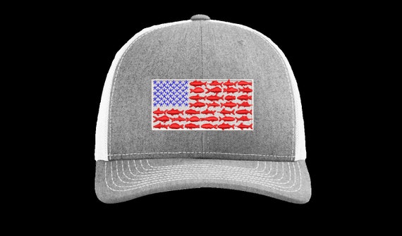 Fish Flag | USA Fish Flag | Fishing Hat | American Fish Flag