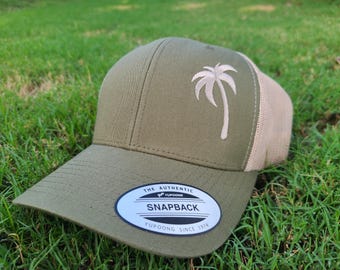 Palm Cap | Summer Palm Cap | Beachside Cap | Palm Beach Cap