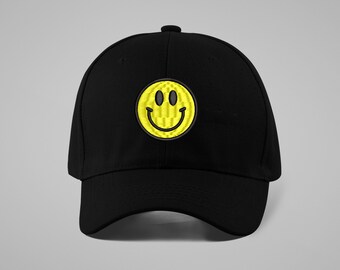 Smiley Face Dad Hat | Keep Smiling | Have a Nice Day Hat | Happy Face