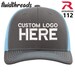 Richardson 112 Customized Embroidered Hats with Your Logo / Trucker Hat / Design Richardson Hats - Snapback Trucker Hat - Custom Logo Hat 