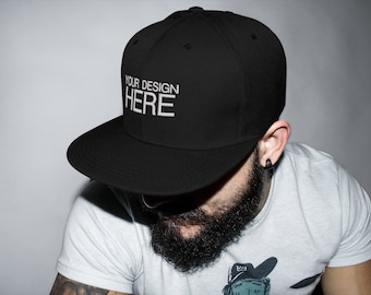 Casquette Snapback personnalisée | Casquette brodée snapback personnalisée | Casquettes Snapback personnalisées Pas de minimum | Snapback personnalisée Yupoong | Casquettes snapback