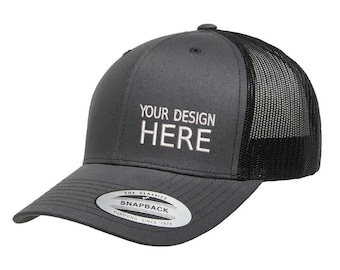 Trucker Mützen - Snapback Hut mit Custom Embroidery - Trucker Mützen - Trucker Mützen für Männer - Custom Hut Frauen - Unisex Trucker Mützen