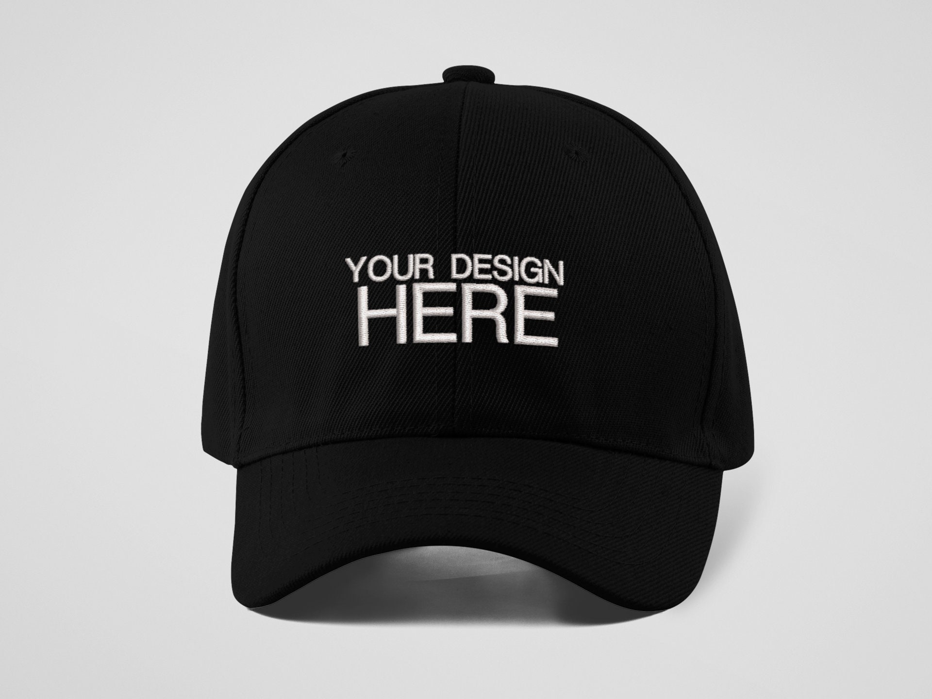 Custom embroidered baseball store caps no minimum