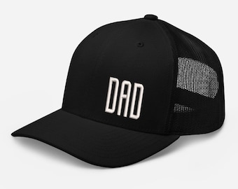 Fathers Day | Dad Hat | Trucker Dad Embroidery Hat | Best Dad Ever | Baby Announcement | Dad To Be | Trucker Hat | Fathers Day Gift