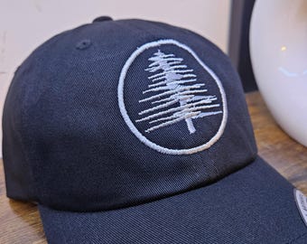 PINE TREE Hat / Wildlife Cap / Hiking Baseball Cap / Adventure Custom Embroidery / Best Friend Gift / Camping Embroidered Hat / Forest Woods