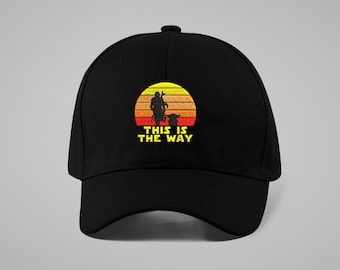 This is the Way Mandalorian Hat | Star Wars Hat | The Mandalorian | Star Wars The Mandalorian | Baby Yoda | Star Wars Jedi Hat | Mandalorian